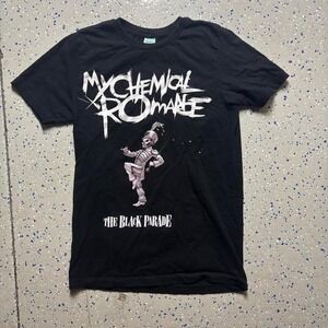 My Chemical Romance The Black Parade Mens S Y2K Black T-shirt Graphic